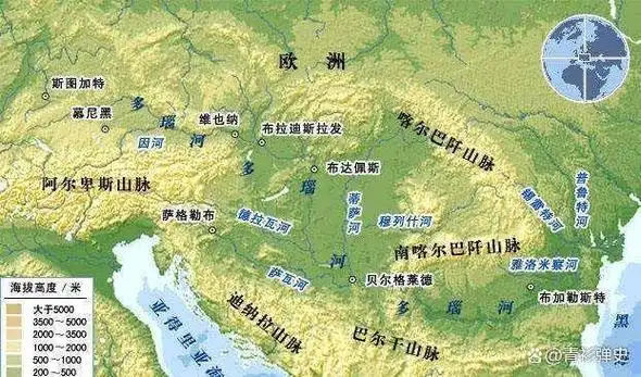 作为亚洲欧洲两大洲之间的分界线,乌拉尔山脉,高加索山脉,黑海,土耳其