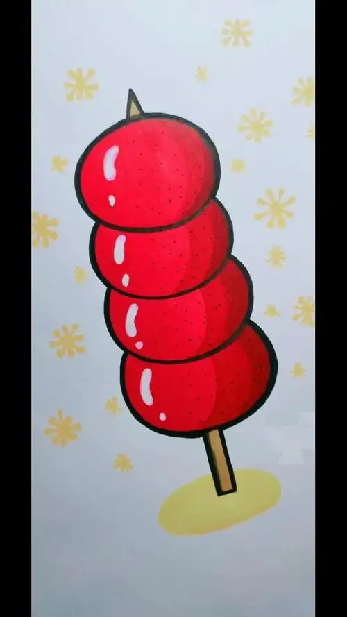 冰糖葫芦简笔画