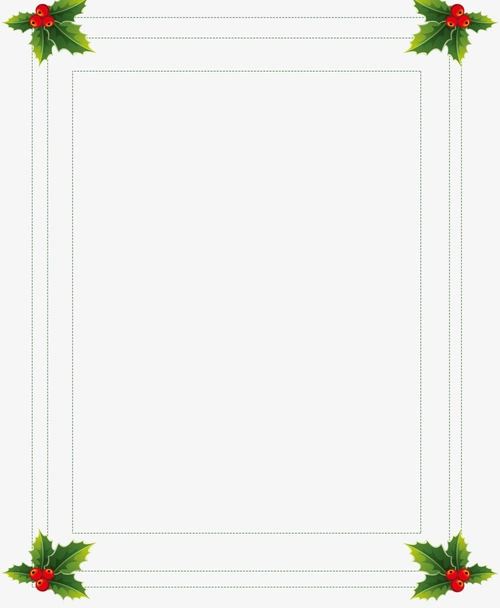 圣诞节海报边框