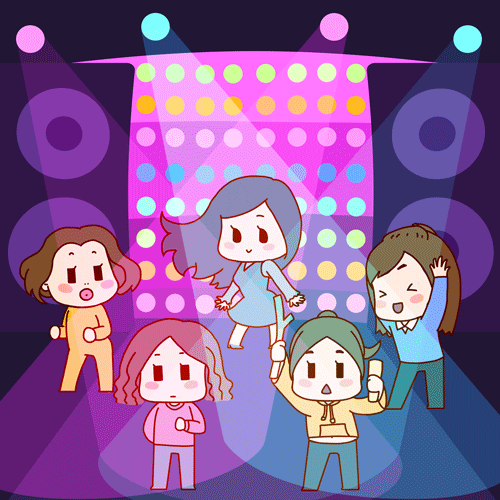 漫画日常蹦迪gif