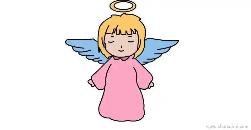 天使儿童画怎么画 天使简笔画简单