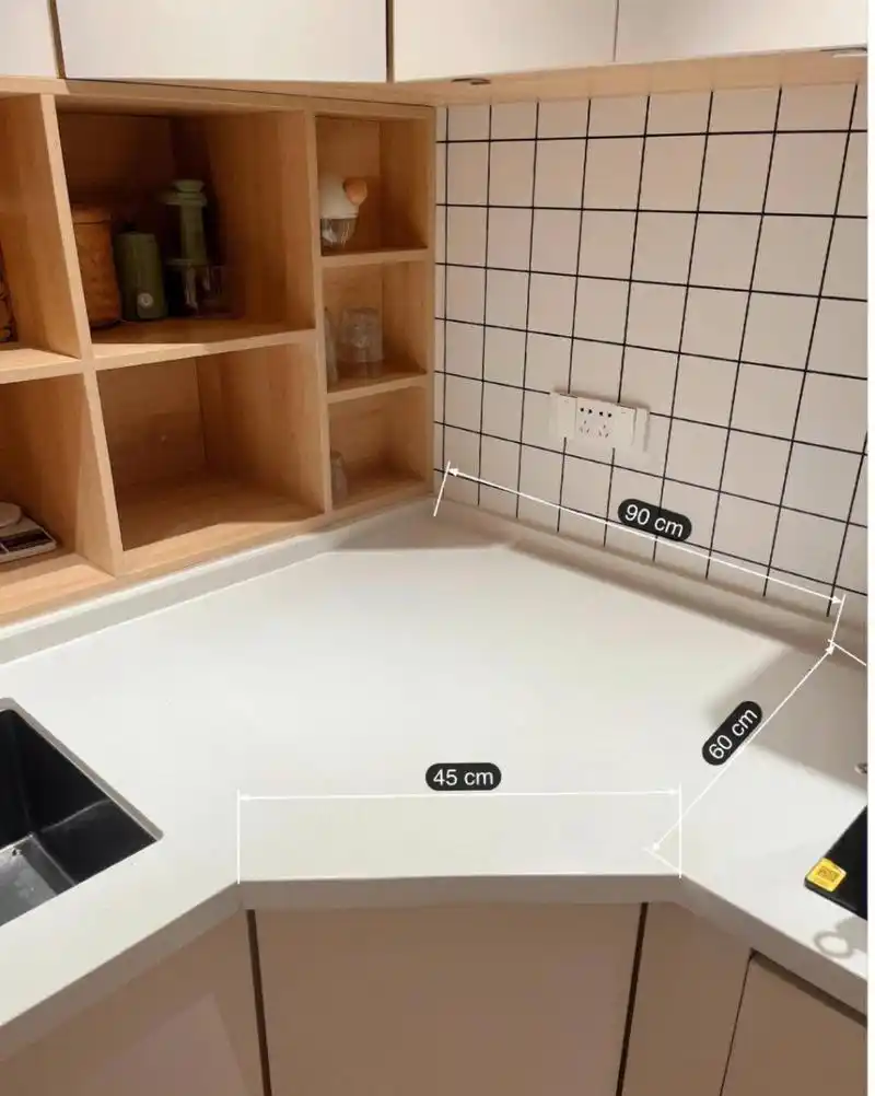 钻石转角橱柜|入住后是真的香(附尺寸) 每次有邻居来串门都夸爆我的