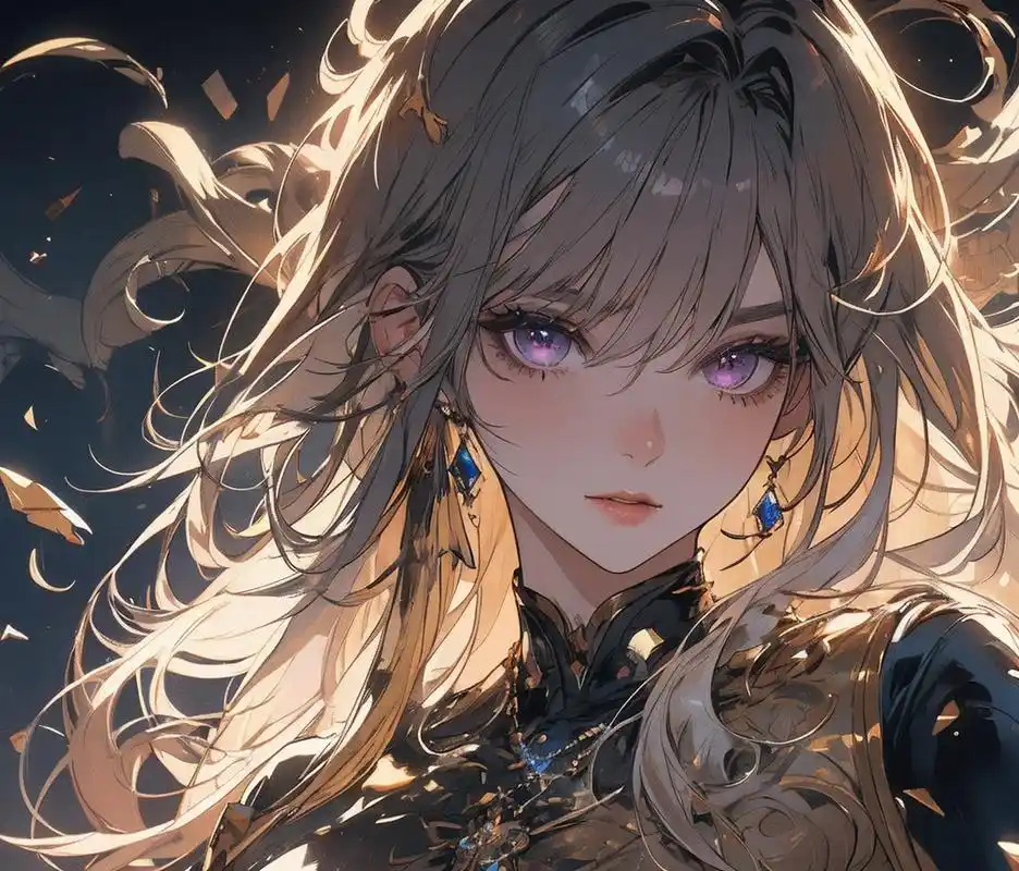 紫瞳少女:智慧与勇气的光芒 紫瞳少女,她拥有一双独特的紫色眼睛,散发