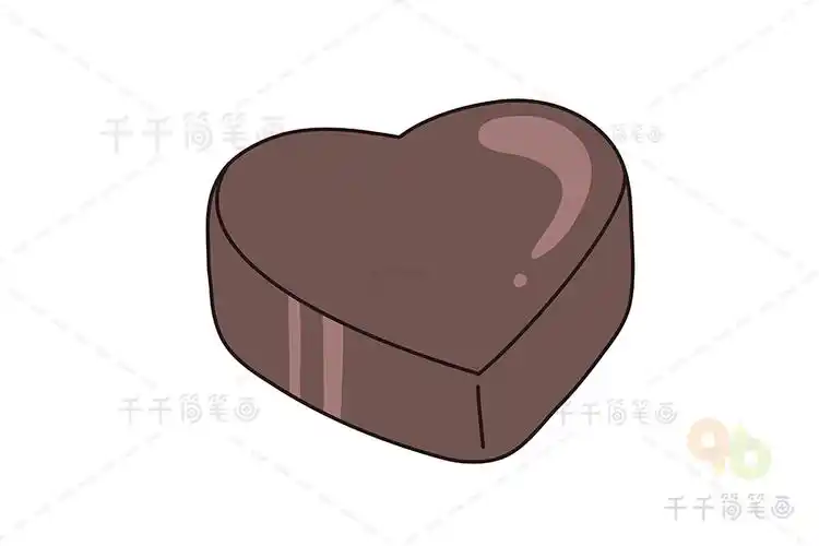 巧克力简笔画画法