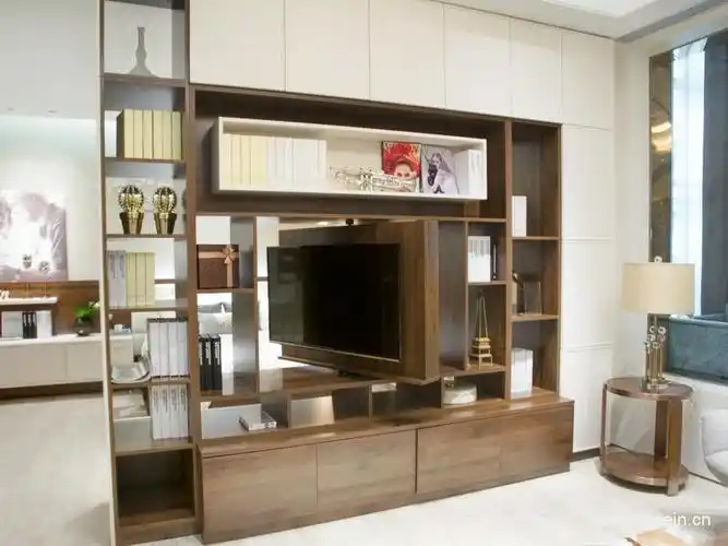 无墙隔断电视柜一侧是会客厅,一侧是睡眠区,功能分区明显,娱乐休息两