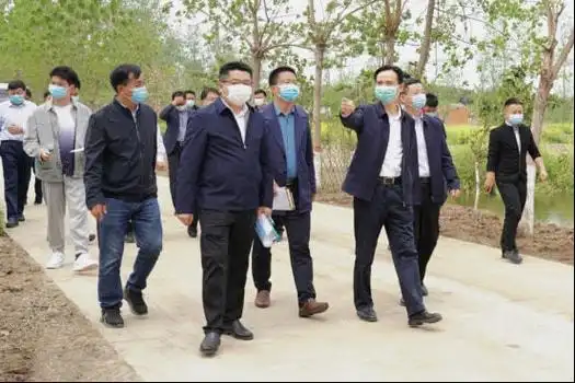 息县县委书记汪明君带队调研乡村振兴示范区规划建设工作