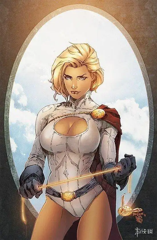 超级英雄突破物理限制的服装 神力女孩开胸制服诱人