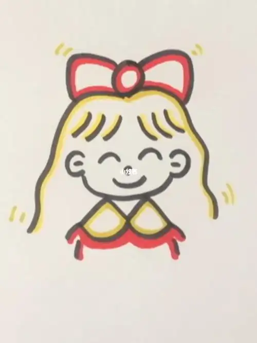 用三个汉字八画出可爱的小女孩#可爱简笔画  #简笔画  #画画的日常