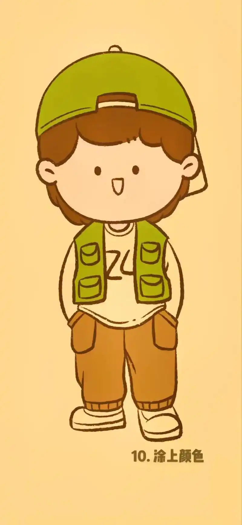 帅帅的小男孩就是这么的可爱!