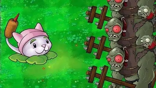 植物大战僵尸100个猫尾草汇集的实力