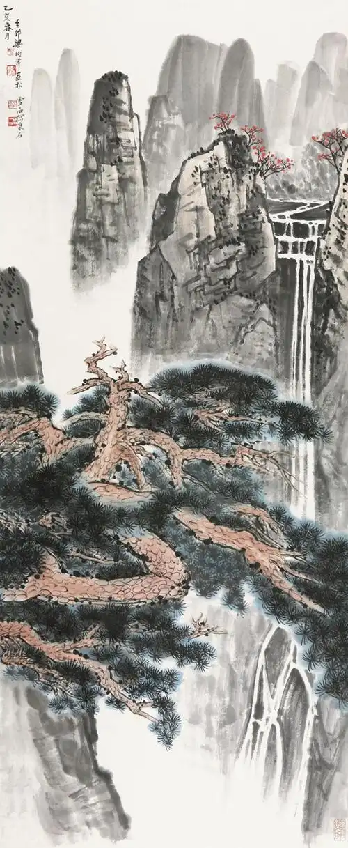 0797 白雪石 山水 立轴 设色纸本