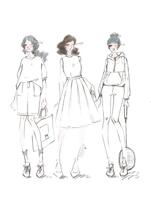 服装设计稿春篇