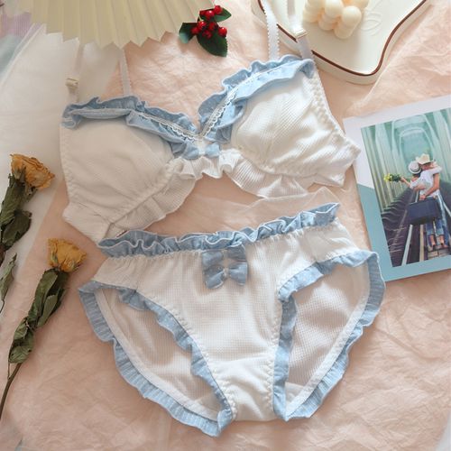约素日系少女内衣套装可爱棉质耳边文胸套装