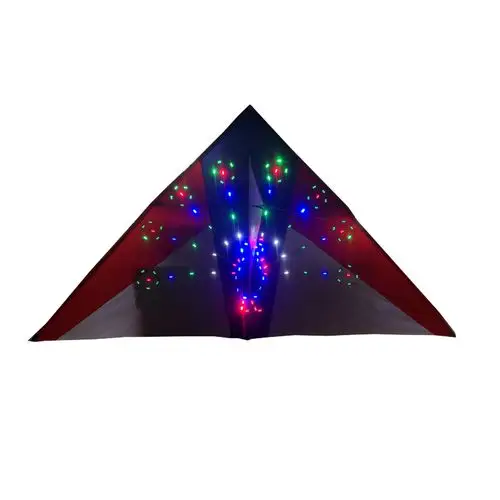 酷翔夜光风筝发光2平大型成人风筝送硬壳包光控潍坊风筝带灯好飞