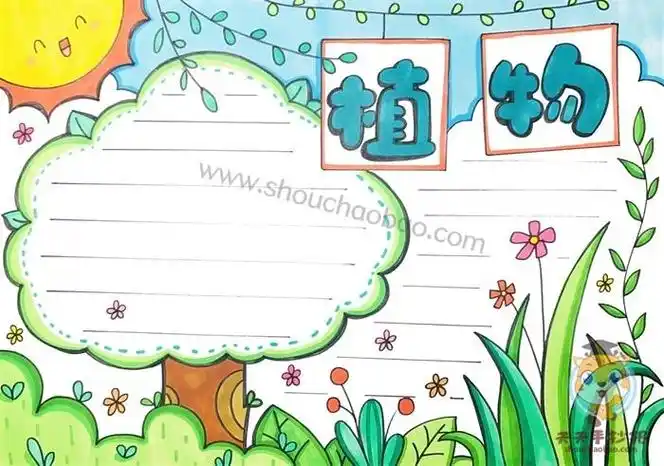 三年级的植物手抄报三年级的手抄报