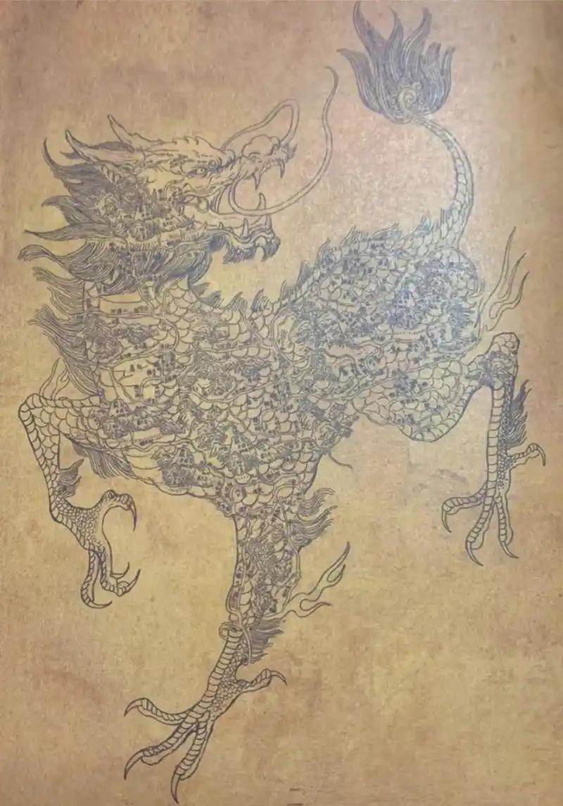 小哥身上的麒麟纹身应该是这样的吧~ #盗墓笔记# #张起灵