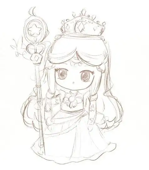 自学画画儿童简笔画叶罗丽叶罗丽精灵梦灵公主简笔画人物简笔画儿童简