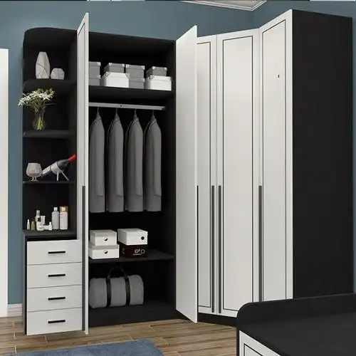 三角衣柜女装定制90度拐角大衣柜小户型卧室组合简易转角柜墙角柜