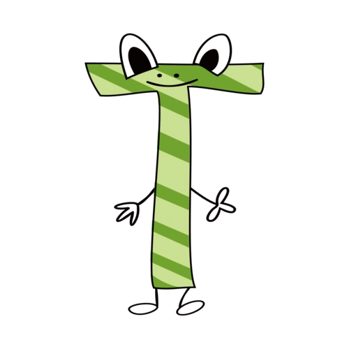 卡通英文字母字体t图片