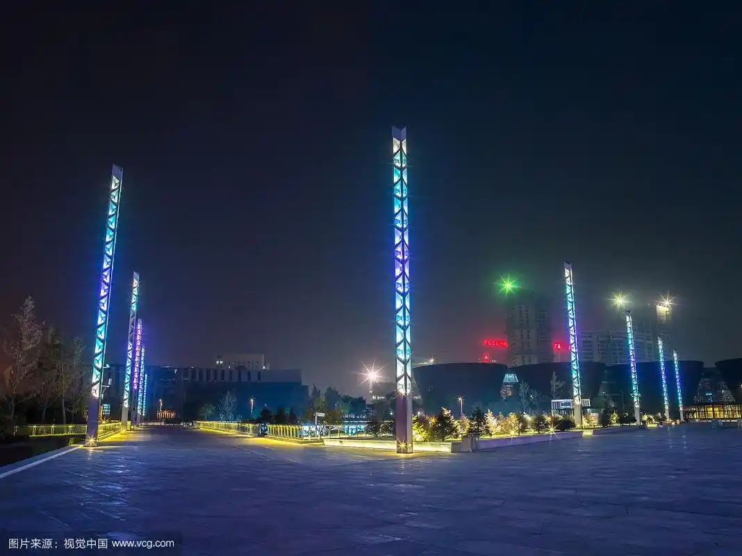 太原市长风商务区文化岛夜景