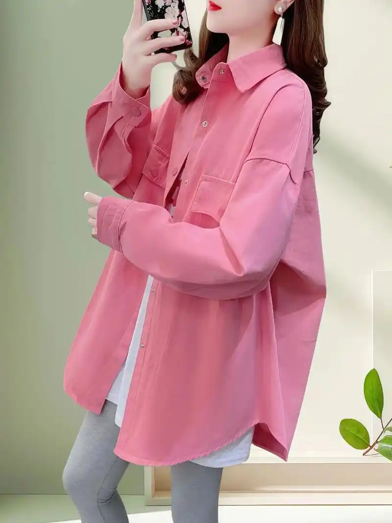 2025新款春秋女衬衫来啦!宽松版型,慵