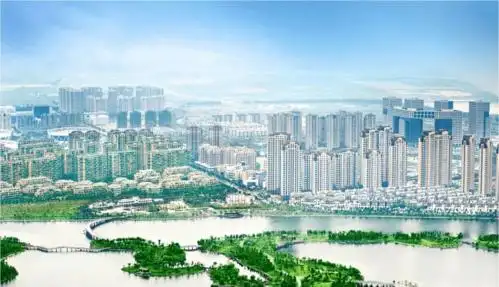 绿意环绕的滨海新区