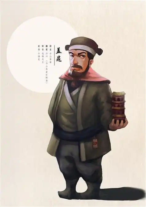 晁盖简笔画 水浒传晁盖简笔画