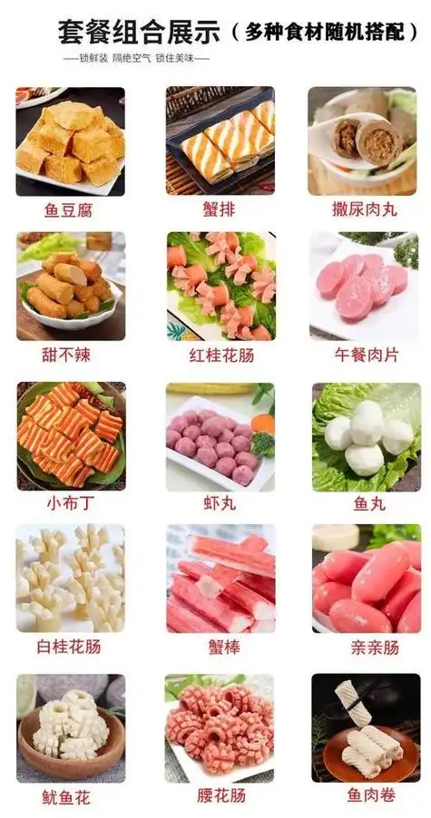 麻辣烫的材料图片大全(麻辣烫食材单品图片大全)