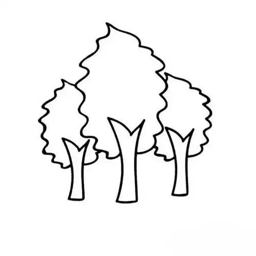 树的简笔画笔画