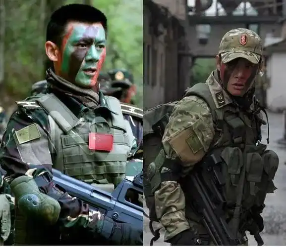 ▼这些震撼酷图我们一起来感受一下总会在脸上涂涂画画影视剧里特种兵