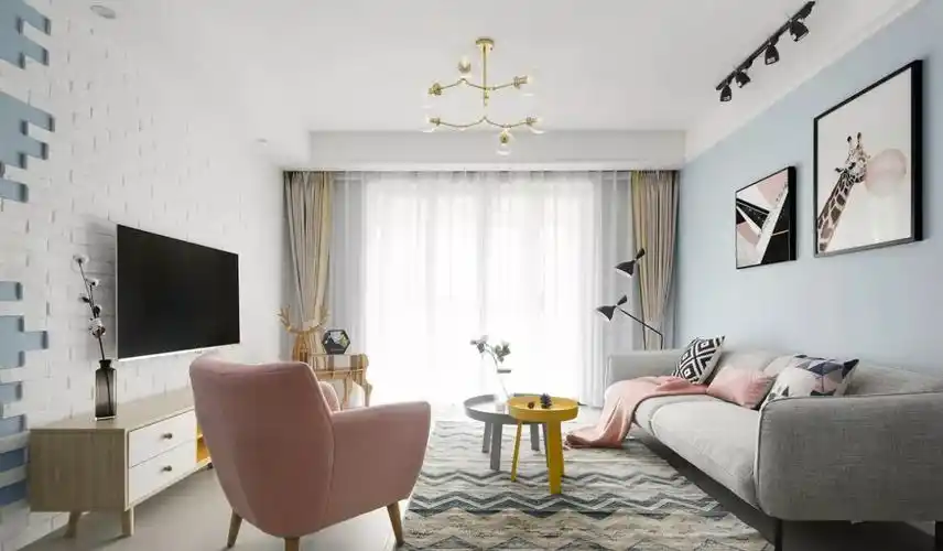 136㎡北欧风格装修,多彩时尚的居家感!