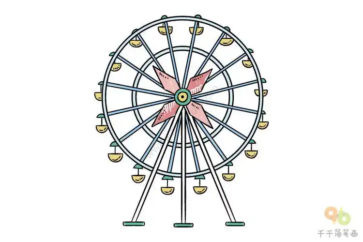 第1页摩天轮简笔画的视频浪漫摩天轮简笔画游乐场儿童简笔画大全旋转