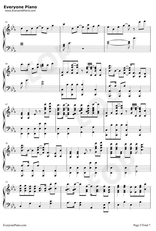 nevada钢琴谱-vicetone5