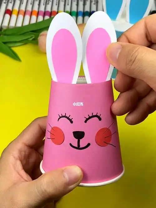 幼儿园手工  #创意手工  #亲子手工  #废物利用  #纸杯手工