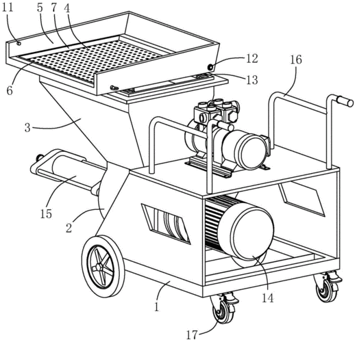 一种石膏砂浆喷涂机的制作方法