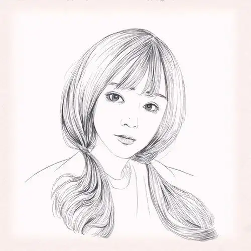 素描女简笔画头像
