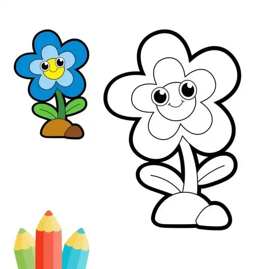 幼儿园 涂色简笔画,可打印*彩印 低幼在美术启蒙时,可以用 - 抖音