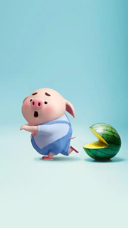 【猪宝宝壁纸.超可爱.】