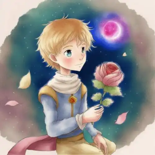 小王子眼里都是他的那一朵玫瑰