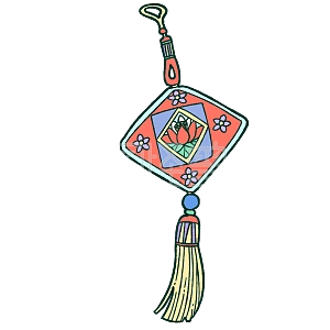 图怪兽原创元素手绘卡通端午节香包