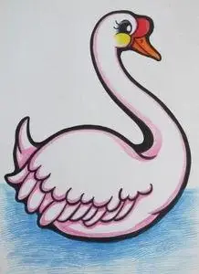 大白鹅怎么画 尼尔斯骑鹅旅行记的大白鹅怎么画