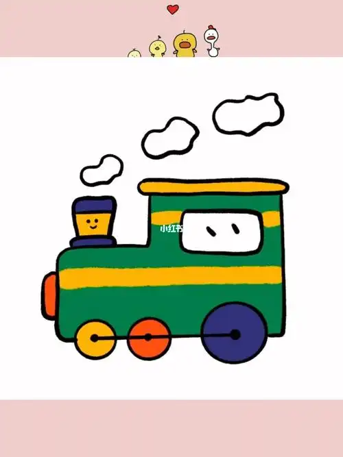 小火车,呜呜呜呜呜～#简笔画  #小火车