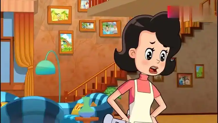 新大头儿子:大头儿子乱玩手电,围裙妈妈很生气,爸爸想出个主意