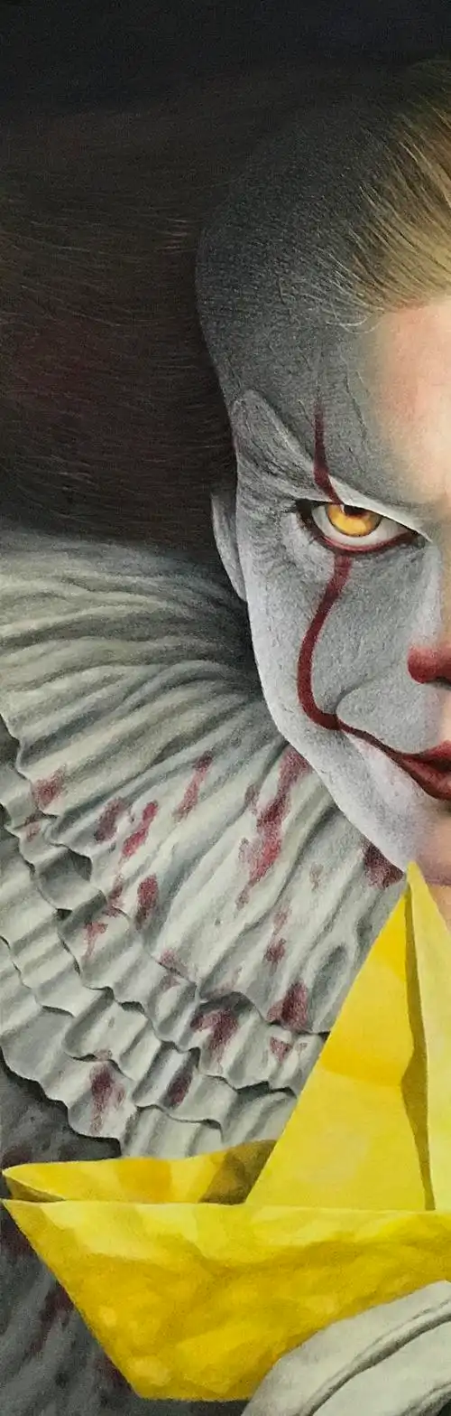 彩铅原创小丑回魂it