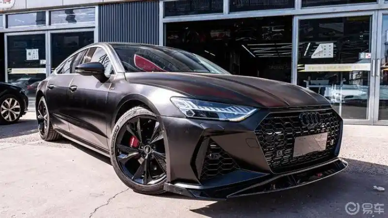 奥迪a7改装rs7包围后四出全车改色卡钳改色国产宏鑫锻造轮毂