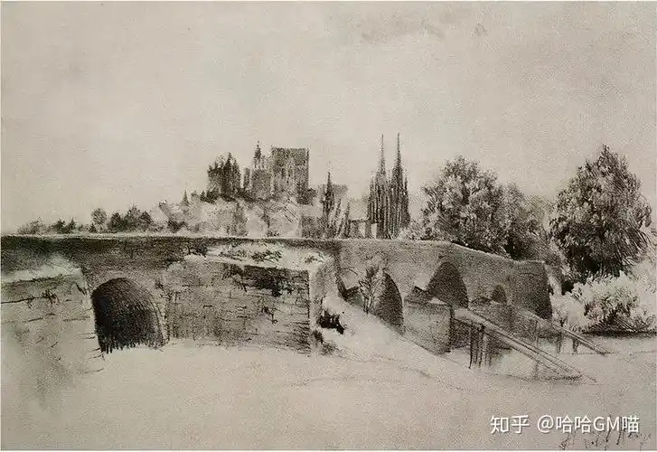 即将联考的美术生快转起来来看看门采尔的素描作品真的太强了