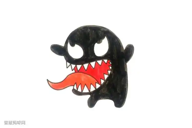 简单的毒液怎么画