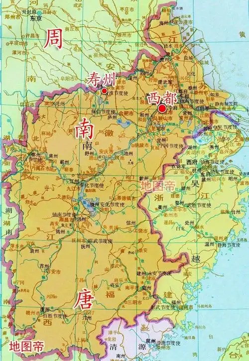 赵匡胤为何能消灭南唐?因为淮南被周世宗柴荣打下