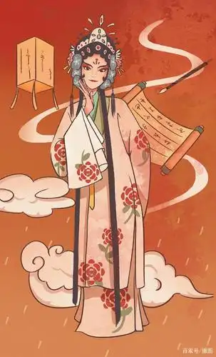 国潮京剧旦角——版权图片by摄图网.