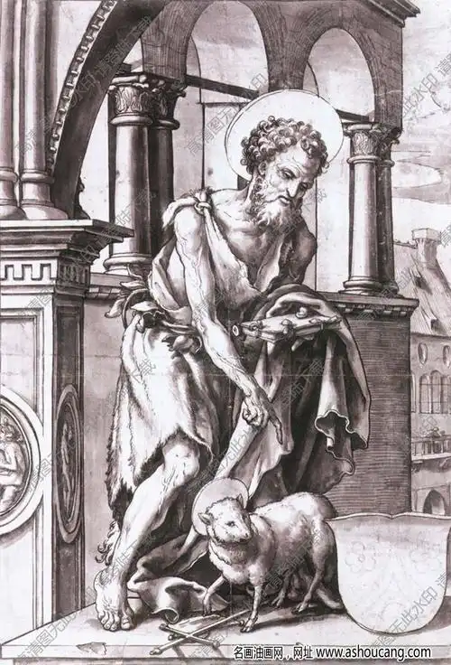 荷尔拜因素描74高清图片下载